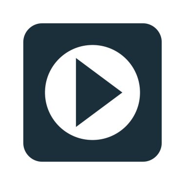 Media player izole simgesi