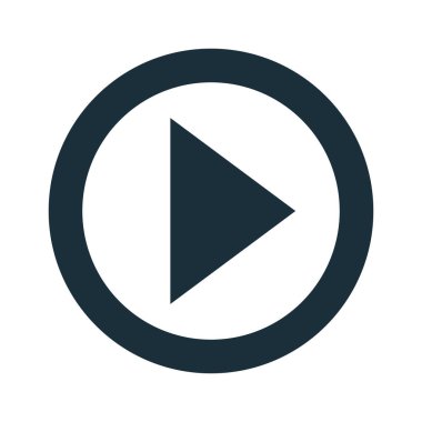 Media player izole simgesi