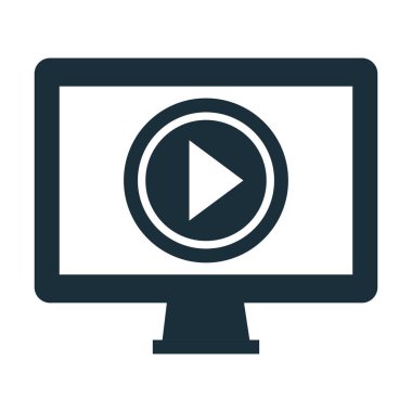 Media player izole simgesi