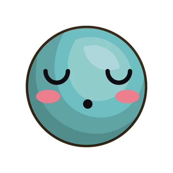 Icono de estilo kawaii emoticono — Vector de stock