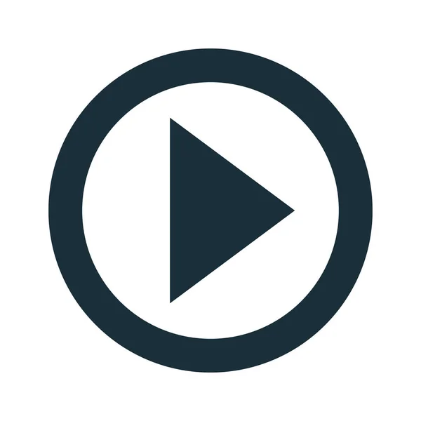 Geïsoleerde pictogram van media player — Stockvector