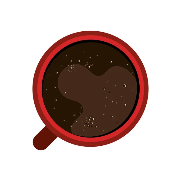 Deliziosa bevanda di caffè isolato icona — Vettoriale Stock