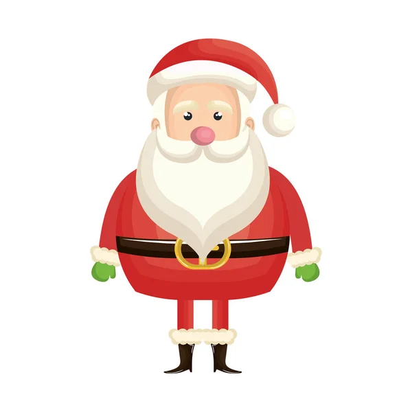 Carino Babbo Natale personaggio — Vettoriale Stock