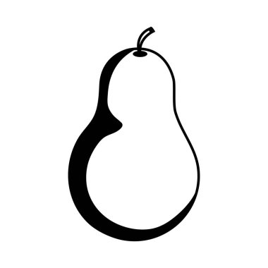 avokado taze sebze izole ikonu