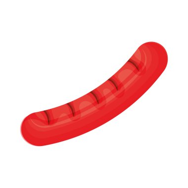 lezzetli ızgara sosis simgesi