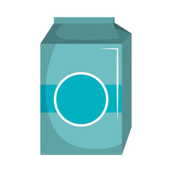 Boîte à lait carton icône isolée — Image vectorielle
