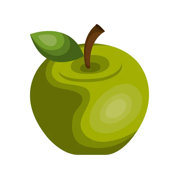 苹果新鲜水果隔离图标 — 图库矢量图片
