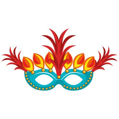 Brezilya karnaval maske rio