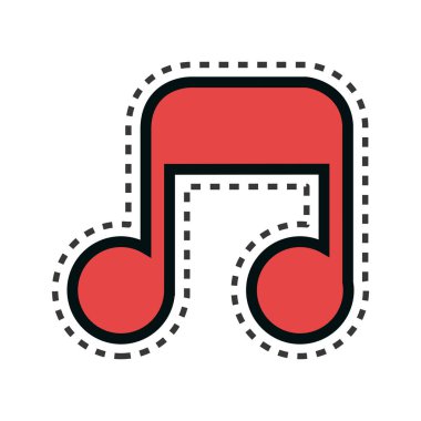 müzik Not izole simgesi