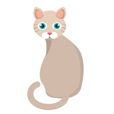 şirin kedi maskot simgesi