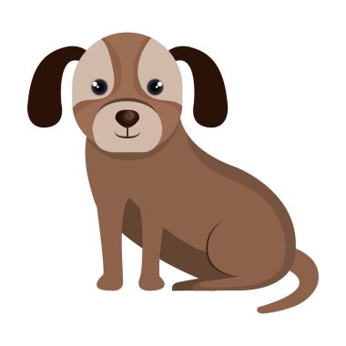 sevimli köpek maskot simgesi