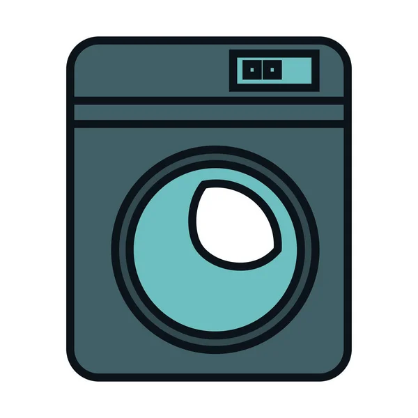 Wassen van geïsoleerde machine-symbool — Stockvector