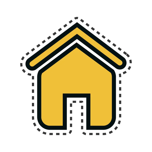 Home house isolated icon — Stock Vector