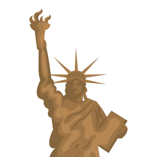 Estatua de la libertad ciudad de Nueva York — Archivo Imágenes Vectoriales