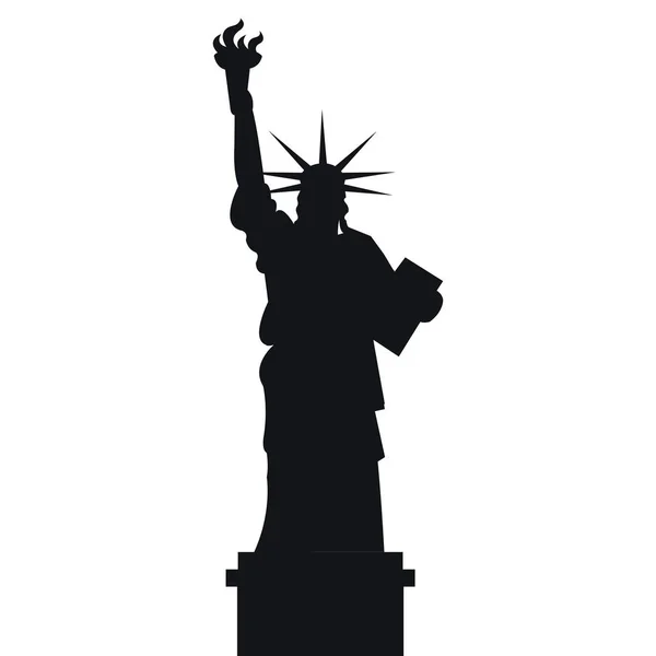 Svoboda socha new york city — Stockový vektor