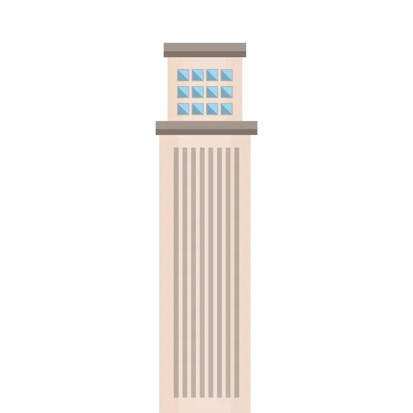 Gran edificio aislado icono — Vector de stock