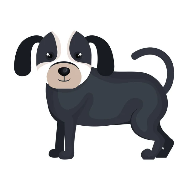 Carino cane icona della mascotte — Vettoriale Stock