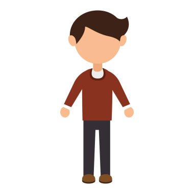 erkek avatar karakteri izole edilmiş simge