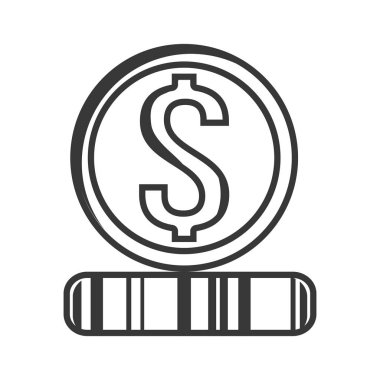 sikke para izole simgesi