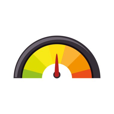 pressure gauge isolated icon clipart