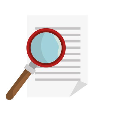 büyüteç izole edilmiş simge ara