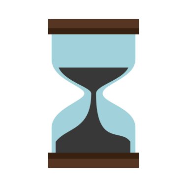 kum saati saat izole simgesini