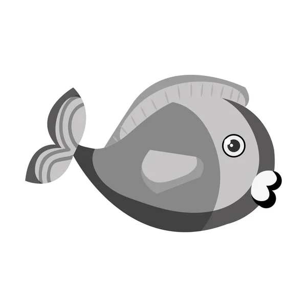 귀여운 색상 물고기를 애완 동물 — 스톡 벡터
