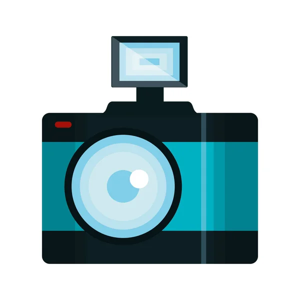 Fotografische geïsoleerde camerasymbool — Stockvector