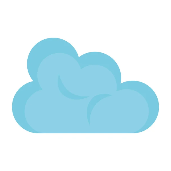 Cloud computing icono aislado — Vector de stock