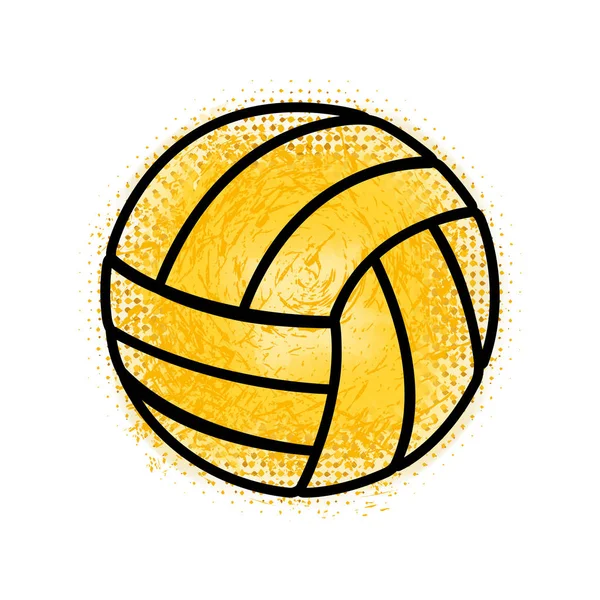 Ballon de volley icône du sport — Image vectorielle