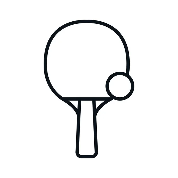 Raquetas de ping pong icono del deporte — Vector de stock