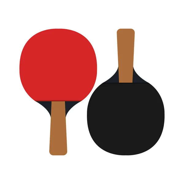 Ping pong rackets sport icon — Stock Vector