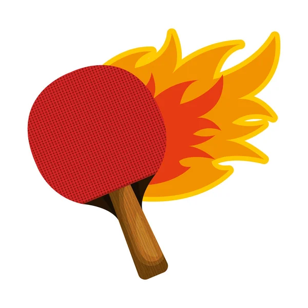 Ping pong rackets sport icon — Stock Vector