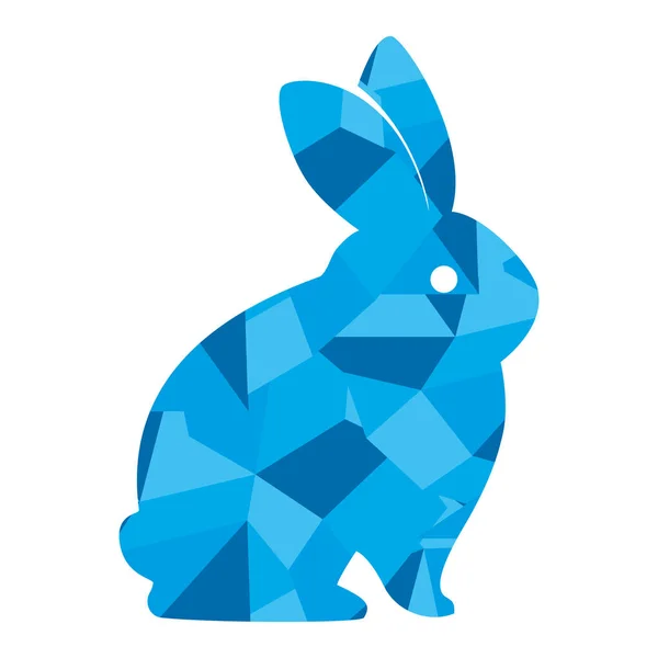 Lindo conejo carácter aislado — Archivo Imágenes Vectoriales