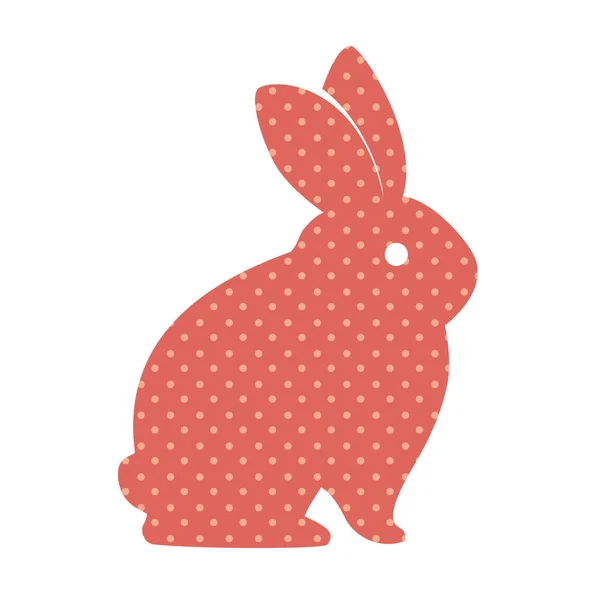 Sevimli tavşan karakter izole — Stok Vektör