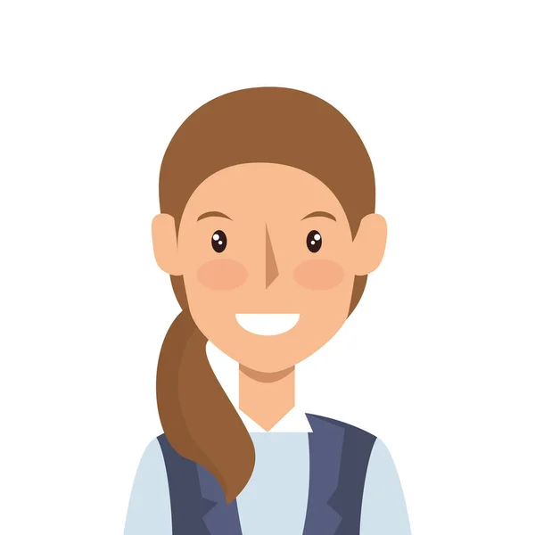 Empresária personagem avatar ícone — Vetor de Stock