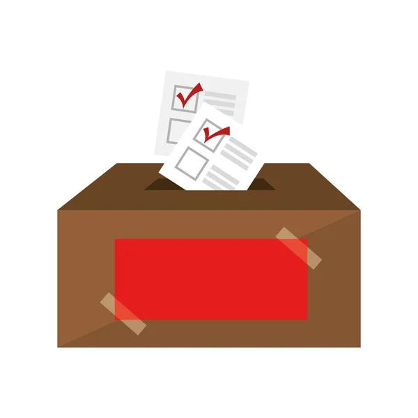 Ikona demokratický volební urna — Stockový vektor