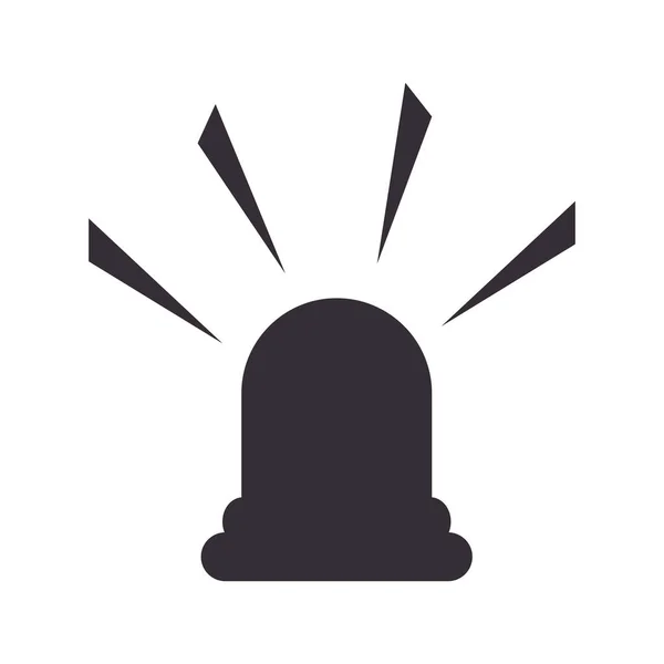 Light alarm isolated icon — Stock Vector