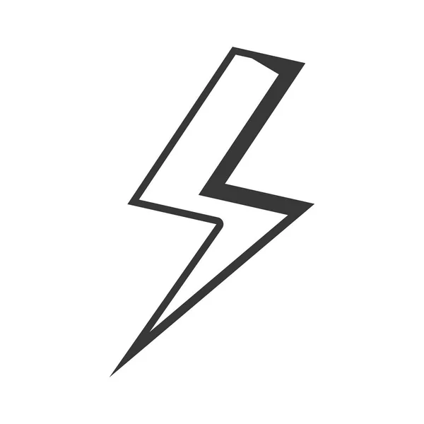 Ray power szimbólum izolált ikon — Stock Vector