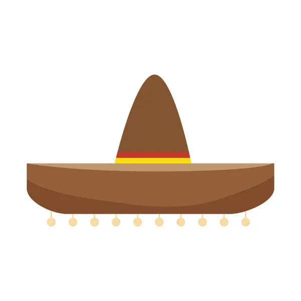 Chapeau mexicain élément de culture — Image vectorielle