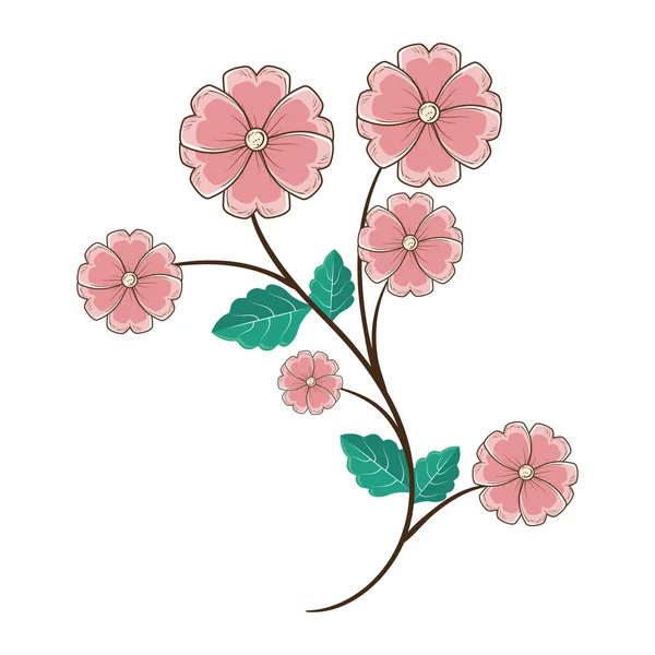 美しいお花の装飾 — ストックベクタ