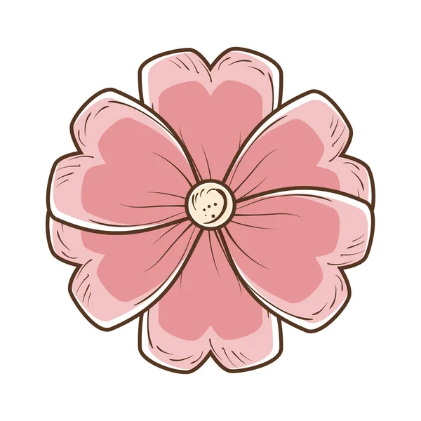 Vacker blomma dekoration kort — Stock vektor