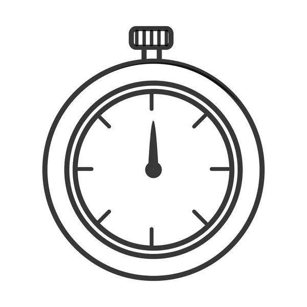 Reloj cronómetro icono aislado — Vector de stock