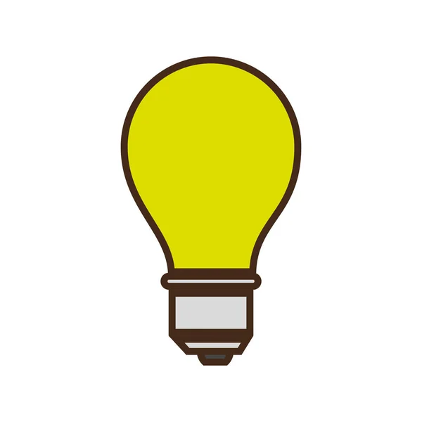 Lamp licht onderwijs pictogram — Stockvector