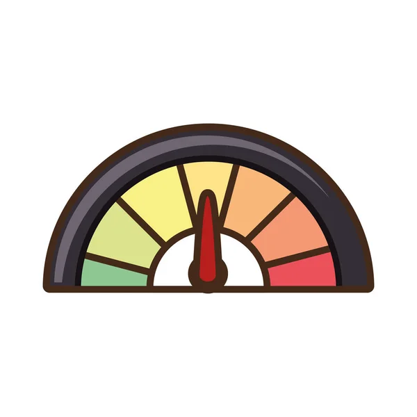Izolované ikona měřidla tlaku — Stockový vektor