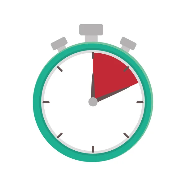 Reloj cronómetro icono aislado — Vector de stock