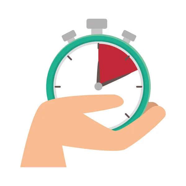 Reloj cronómetro icono aislado — Vector de stock