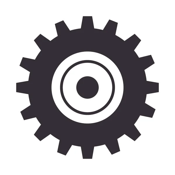 Gear setting isolated icon — Stock Vector