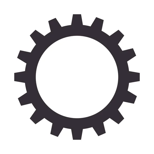 Gear setting isolated icon — Stock Vector