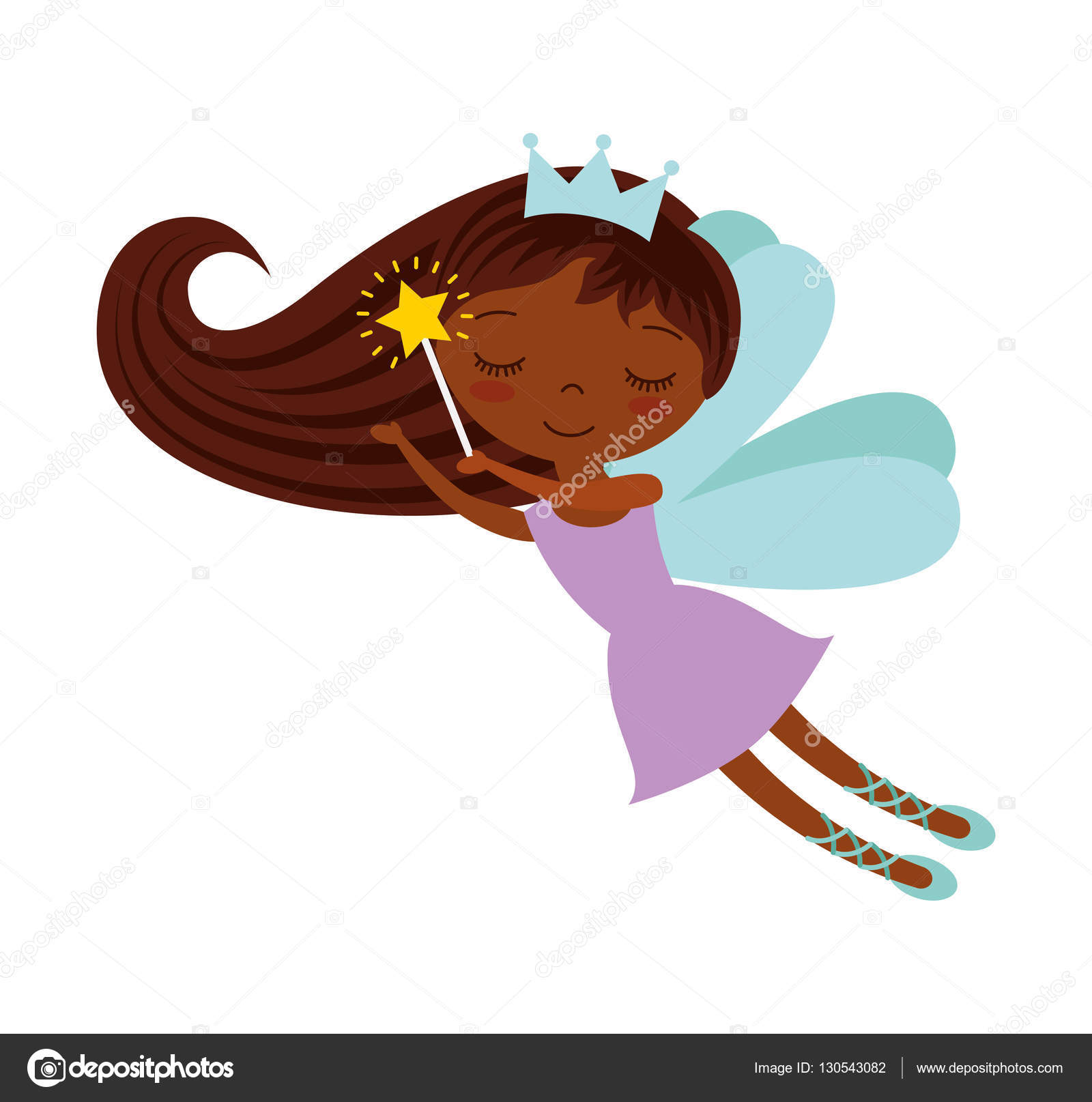 Cute Fairy Godmother character Stock Vector Image by ©yupiramos #130543082